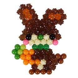 Пушистый кролик коричневый