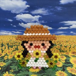 Девочка с подсолнухами